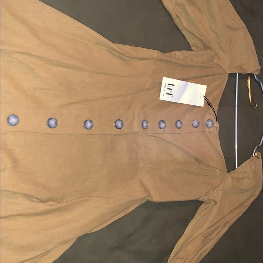 Brown Long Sleeve Dress